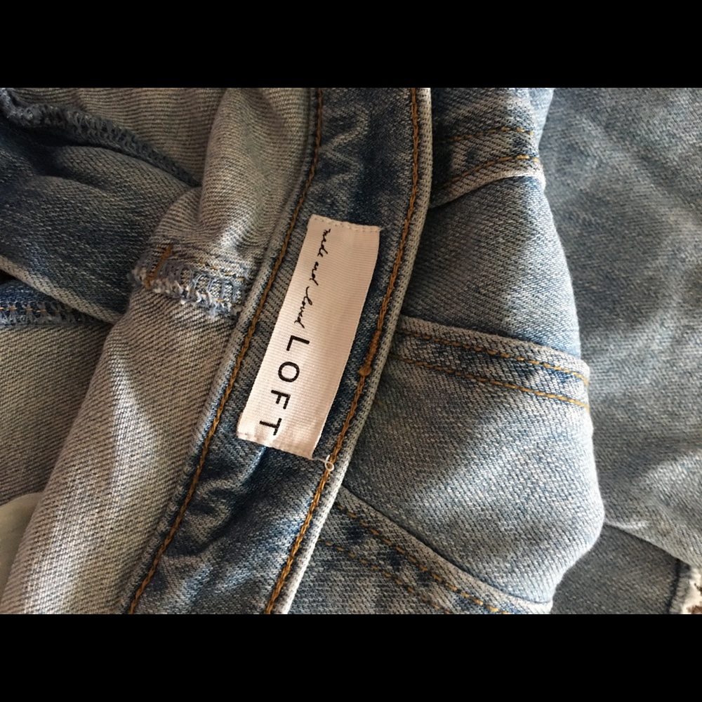 LOFT patch jeans! - Picture 3 of 4